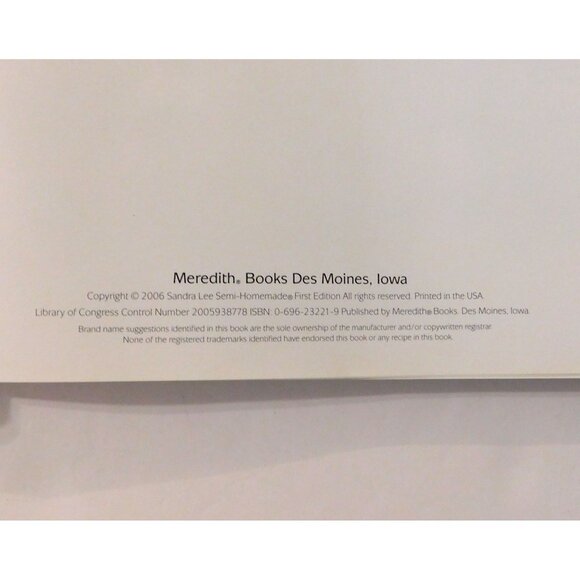 Sandra Lee Semi Homemade Grilling Cookbook First Edition 2006 Trade Paperback - Picture 3 of 11